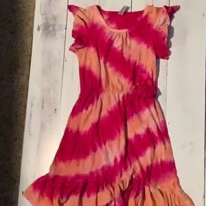Girls tie dye style T-shirt dress